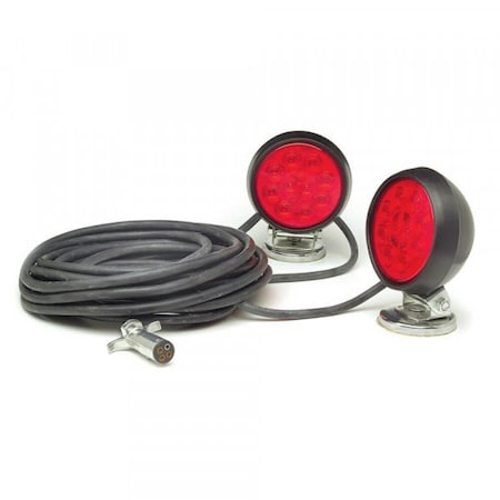 Grote Red-Snova Led-Magnetic Towing Kit, 65432-4 65432-4